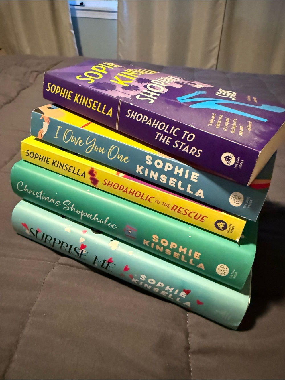Sophie Kinsella Shopaholic Paperback Book Stack (5 books)